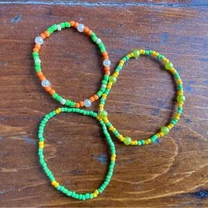 Colorful Beaded  Bracelets Set